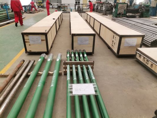 Metal Sprey / Krom Kaplama Enayi Çubuk Pompası Piston / Nip Kaplama Düz Karbon Varil Çubuk Pompası