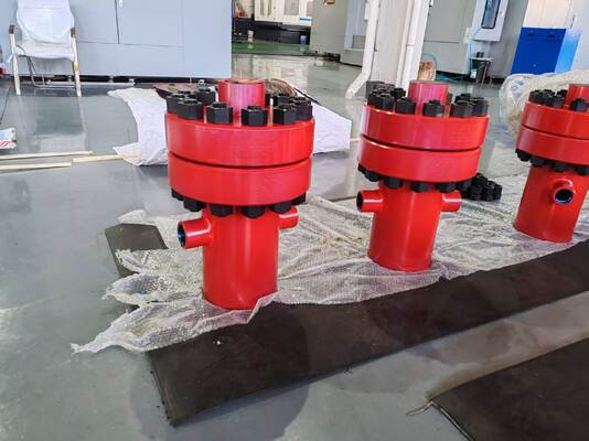 API 6A Kuyu Ağzı SÜTUN KAFASI Petrol Sahası Çimentolama için 2000-15000 PSI